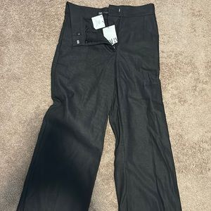 high waisted, wide, leg pants